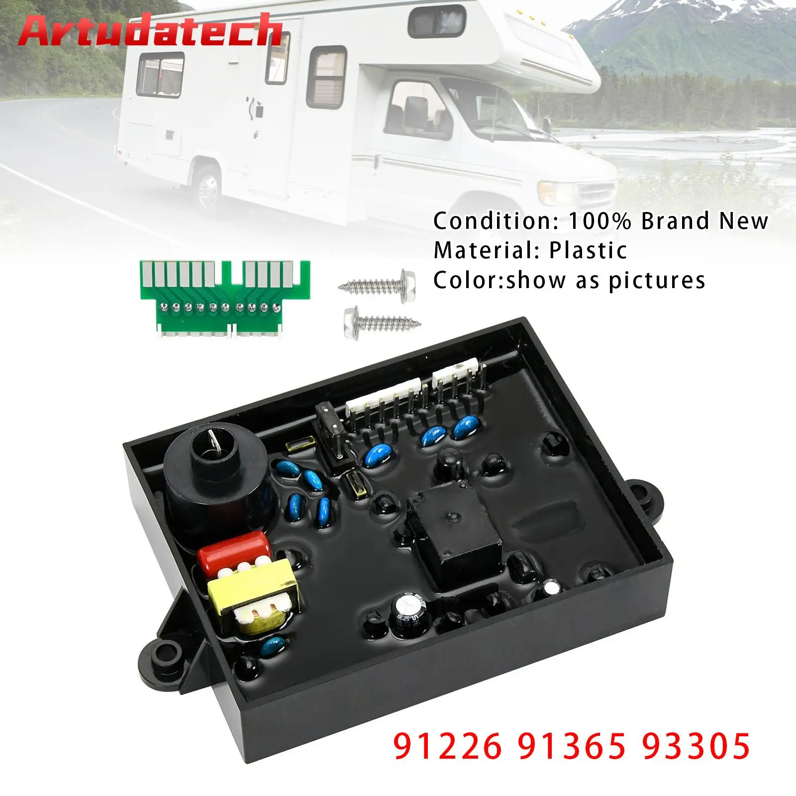 

Artudatech RV Water Heater Control Circuit Board For Atwood 91226 91365 93305 93851 AT93851 EIC03