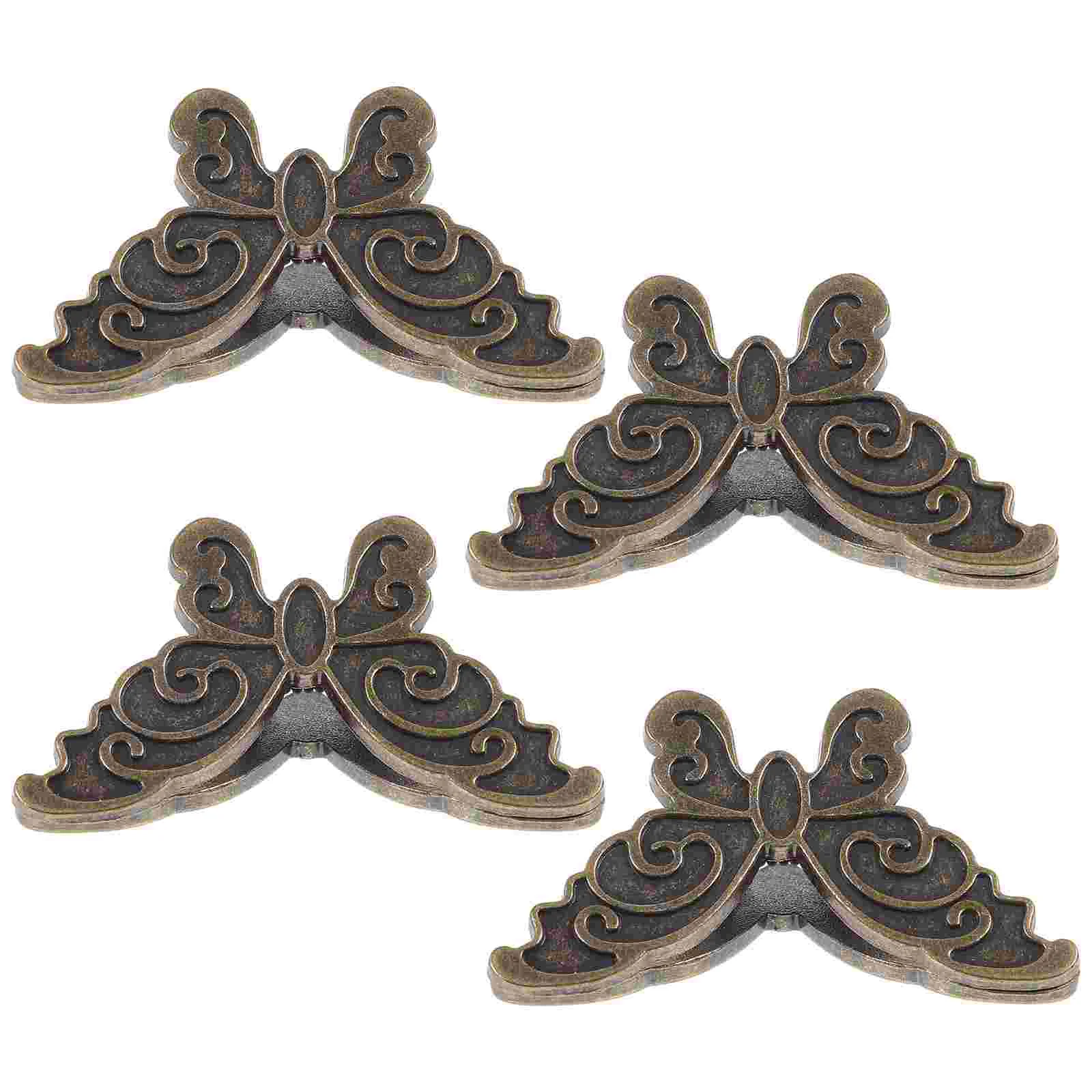 

4 Pcs Butterfly Clip Metal Journal Clips for Paper Convenient Test Holder Crafts Zinc Alloy Student Use