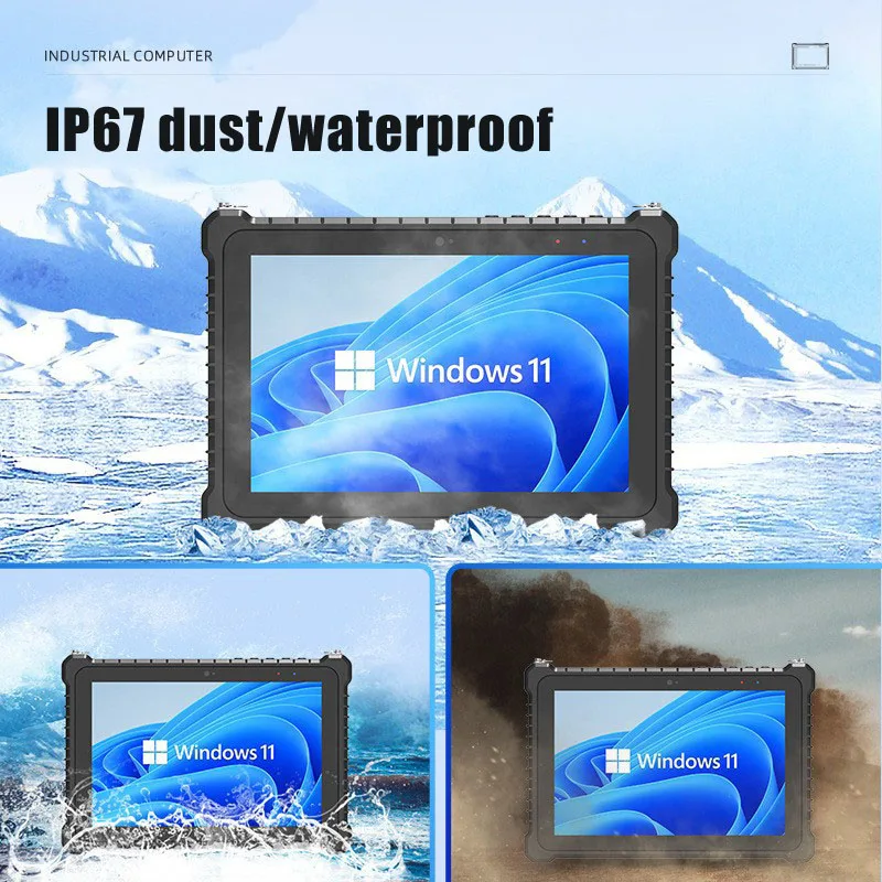 10.1 Inch IP67 Waterproof Industrial Rugged Windows Tablet PC with I=tel Processor 8+128GB Industrial Rugged Tablet