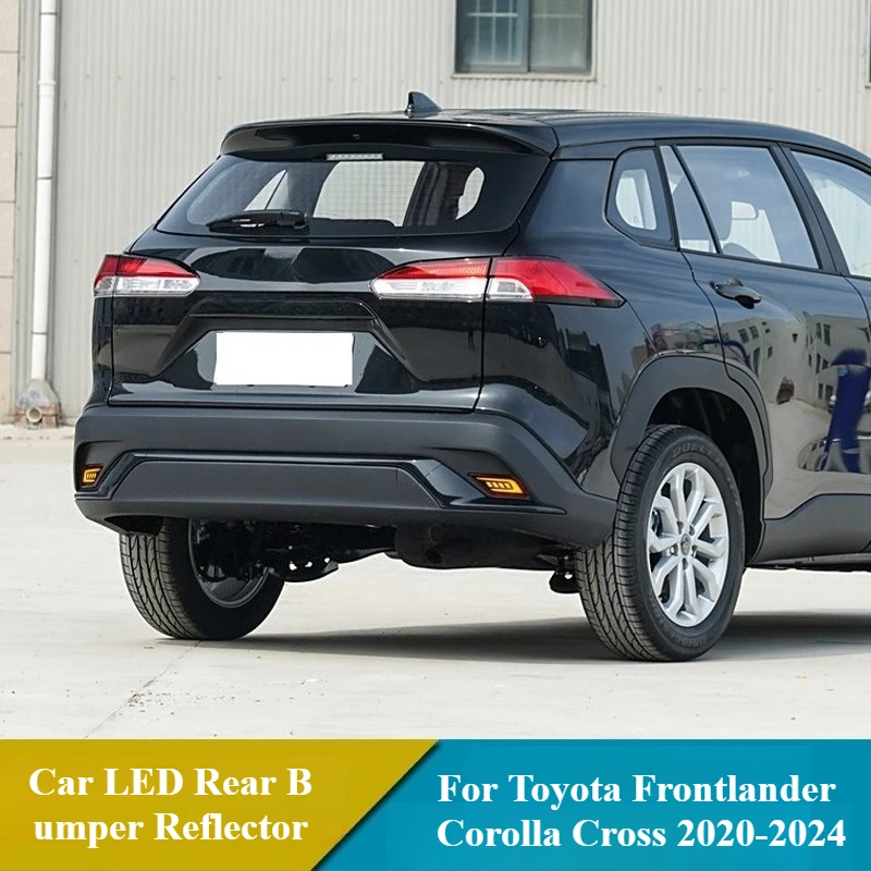 For Toyota Corolla Cross / Frontlander 2020-2024 Car LED Rear Bumper Reflector Light Dynamic Turn Signal Driving Brake Lamp