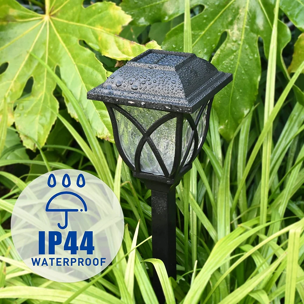 2pcs/Lot Led Solar Lawn Lights Outdoor Waterproof Warm Light Garden Decoration Lamp For Walkway Path Villa Yard Driveway