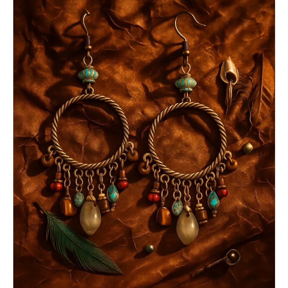 

Винтажные серьги-подвески в стиле бохо для женщин