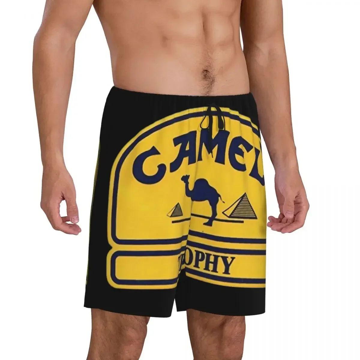 Custom Printed Men  Trophy Pajama Bottoms Sleepwear Pjs Sleep Shorts with Pockets