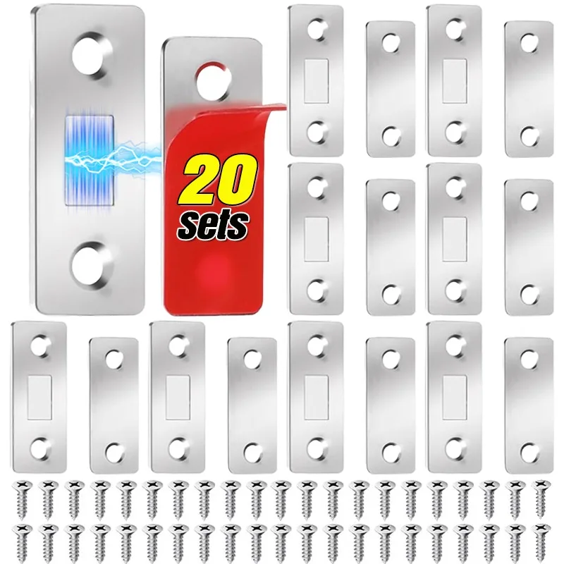 

Магнитные защелки для шкафов, самоклеящиеся, невидимые, для мебели, ящиков, окон, дверей, скрытые, оптом