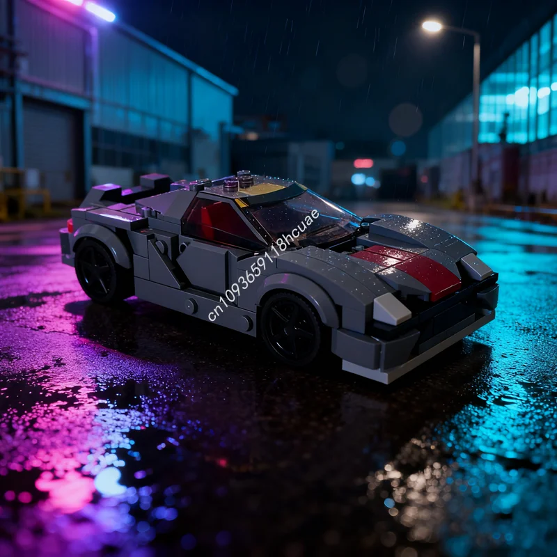 

225 шт. MOC Porscheed City Champions, модель суперкара, строительные блоки, сборка, рождественские подарки, игрушки, образовательный кирпич, детский день рождения