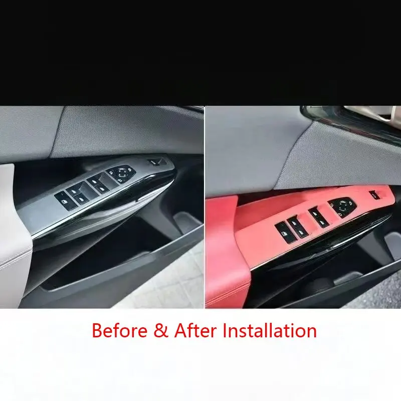 

For 2025 BMW X3 G45 Black Silicone Window Switch Control Panel Cover Trim Protective Film Anti-Scratch Shield