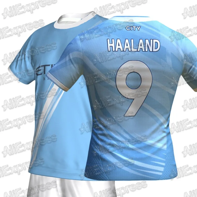 

2025 Summer Haaland 9 2025-26 Britain Home Jersey Set 3D Printed Short Limited Edition Player Version Football Kit for Fans MOTO