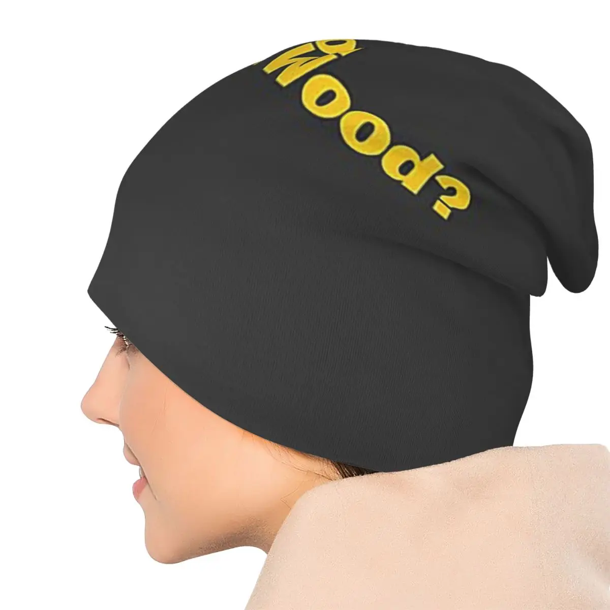 هل تحترم الخشب 1 Skullies Beanies القبعات الدافئة الخريف الشتاء في الهواء الطلق قبعة محبوك بونيه قبعات للرجال النساء الكبار