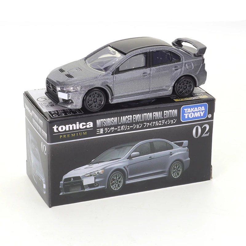 Takara Tomy Tomica Premium 02 Mitsubishi Lancer Evolution Final Edition Diecast Automotive Model Ornaments Cas Toys Gift