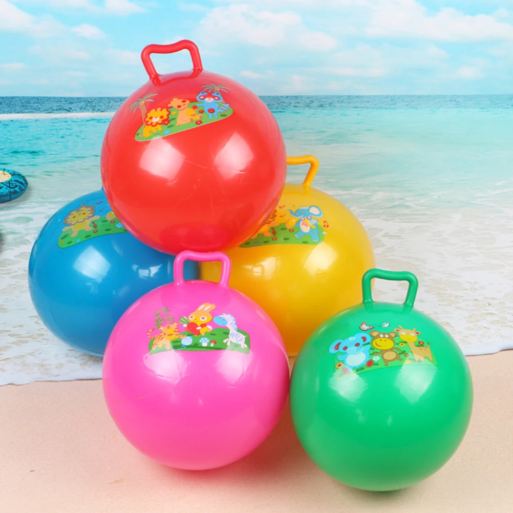 Children Educational Bouncing Balls Hopping Ball With Handle Jumping Bouncing Ball Space Jumping Balls Hop for Kids Hopping