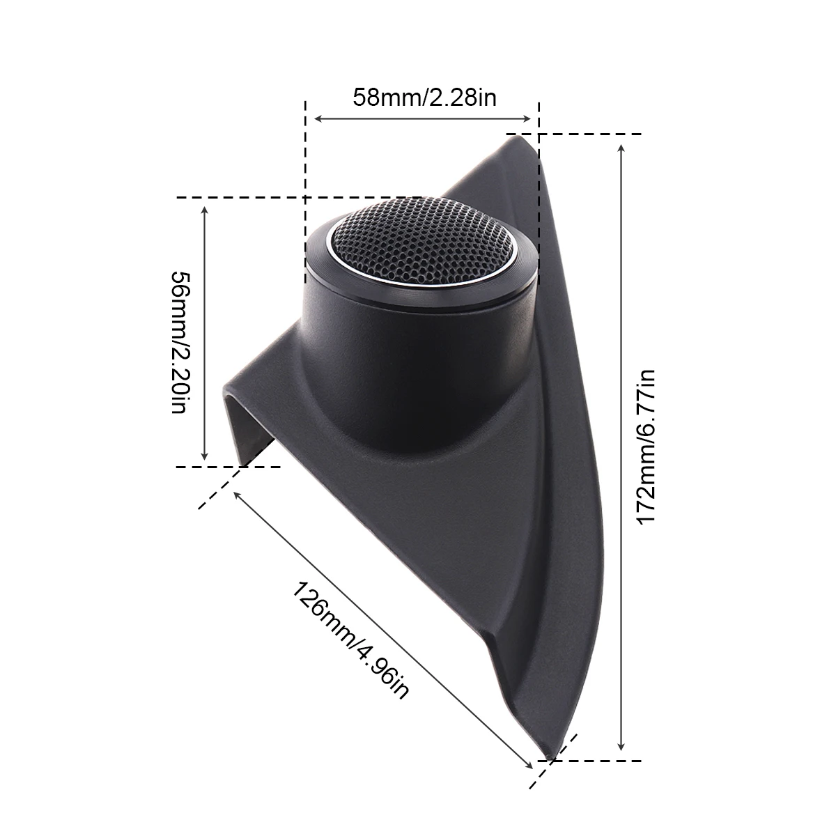 Kit de adaptador de altavoz de plástico ABS sólido, cubierta de bocina de Tweeter, sistema Hifi, apto para Toyota Corolla 2014