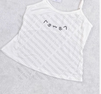 Tanks & Camis Women's Top Y2k Cute Tops With Suspenders Crop Top Woman Aesthetic Clothing 90s Vintage Clothes Summer Harajuku