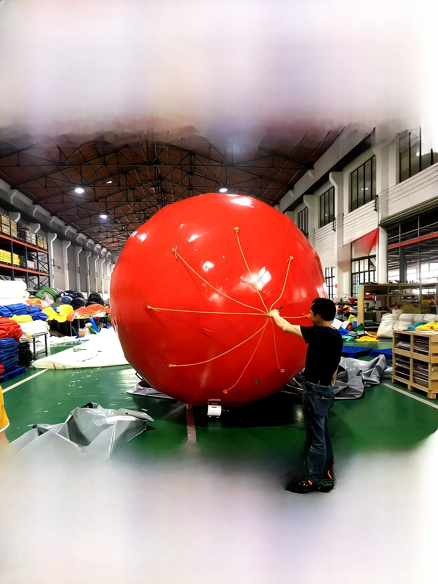 bouee-de-tir-gonflable-t30-pour-entrainement-en-mer-cible-radar-signalisation-rouge-corps-flottant
