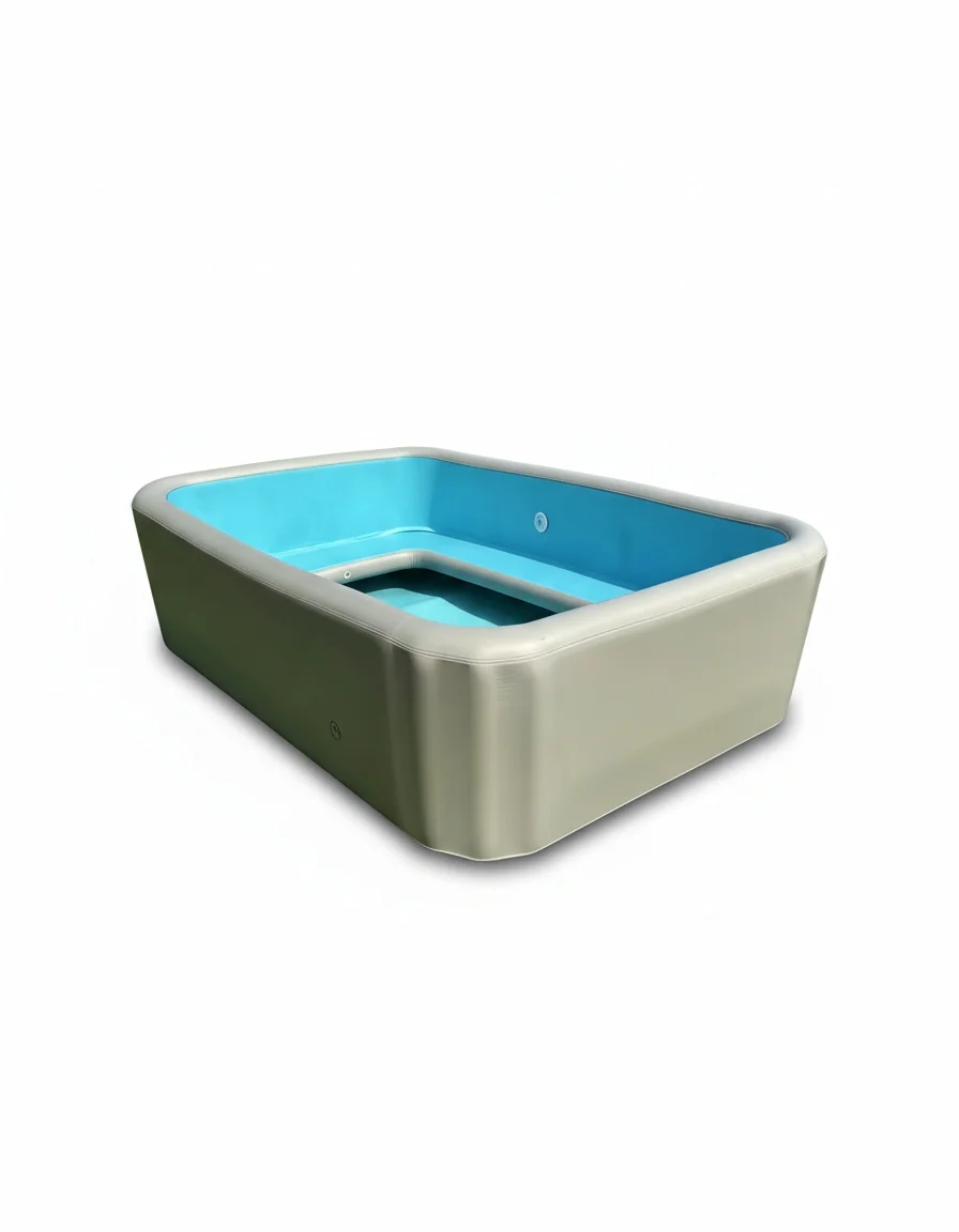 Inflatable Pool, 10cm 15cm 20cm Thickness Drop Stitch Pool, Heavy Duty DWF PVC Waterproof Blow up Pool, Portable Backyard Pool