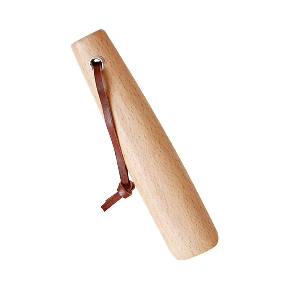 

Wooden Horn Premium Smooth Durable Home Shoe Lifter Tool Easy Wearing Portable Household Shoe Accessory