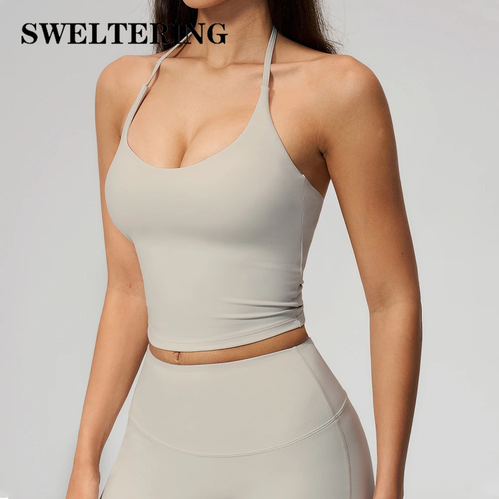 เสื้อกล้ามโยคะแบบกันกระแทกสำหร - Suspender Tank Top บทวิจารณ์และราคา