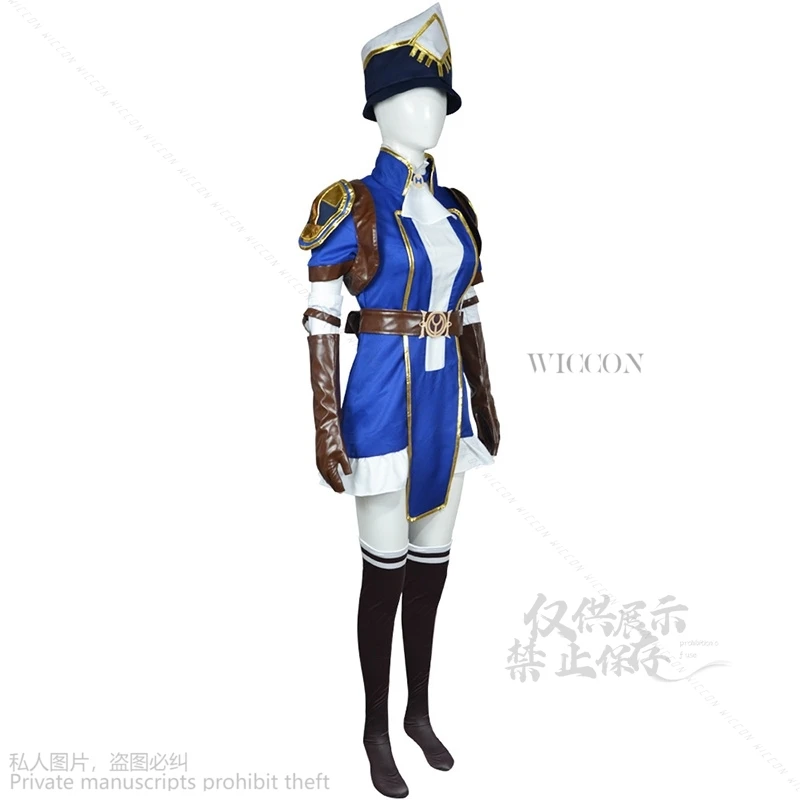 Lol Jinx Phi City Policewoman Caitlyn Kirraman Cosplay Costume Cos Game Anime Party Uniform Hallowen Play Role Clothes Clothing