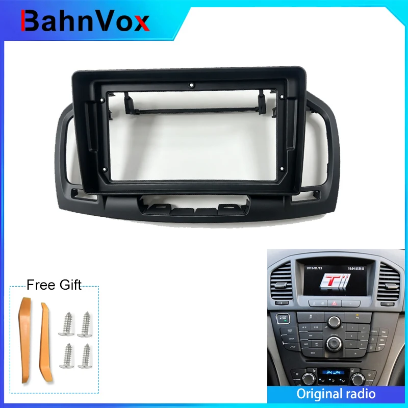 9 inch Android Car Radio frame for Buick Regal For Opel Insignia 1 2009 - 2013 2din Stereo GPS Fascia bezel Panel Adapter wire