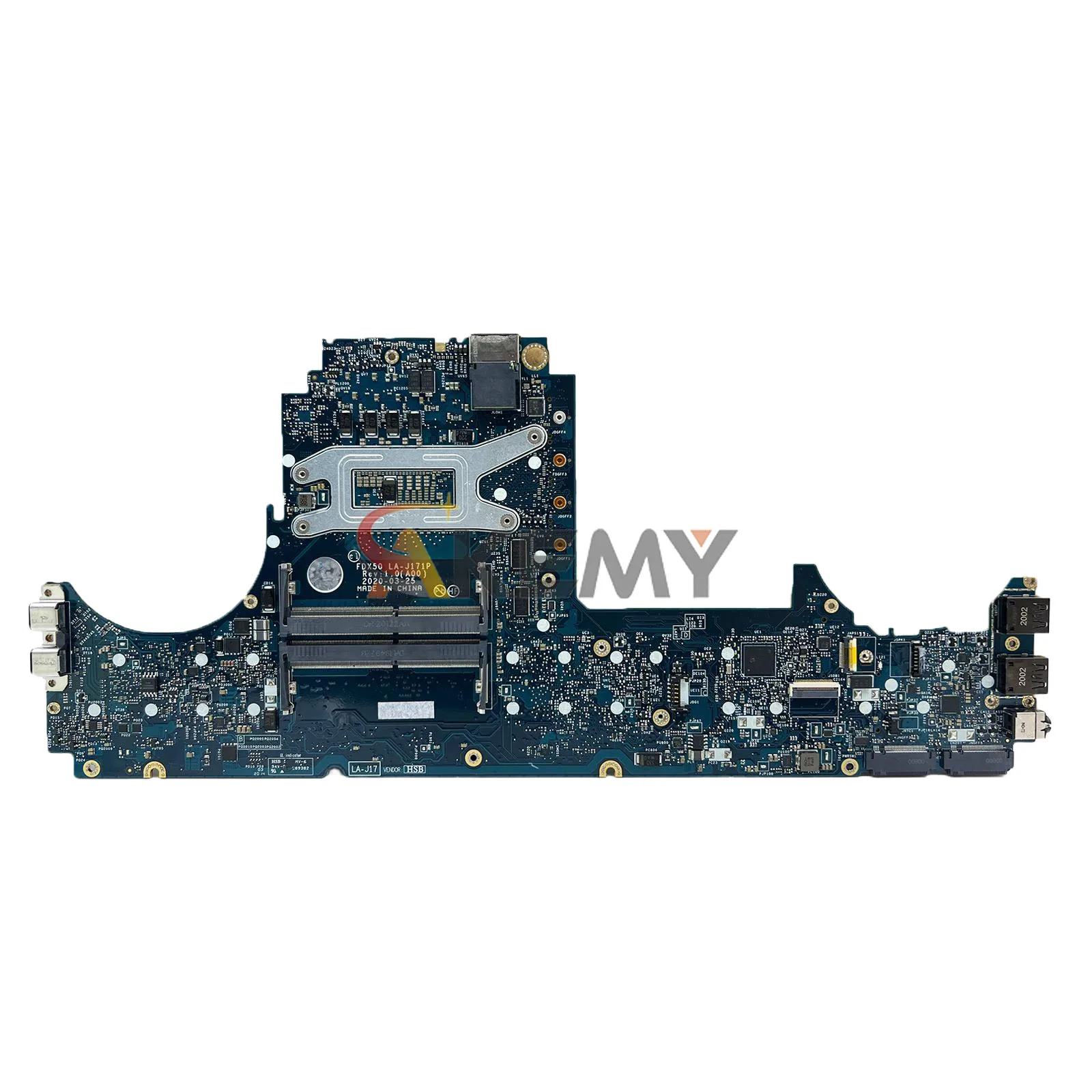 For Dell Precision 7550 Notebook Mainboard LA-J171P with i5 i7 10th Gen CPU CN-090NVT 0DD58W 100% Fully Tested