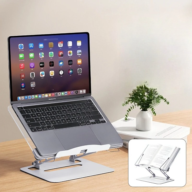 Multifunctional Reading Bookshelf Desktop Laptop Computer Heightening Stand  Foldable and Adjustable Lifting Reading Stand