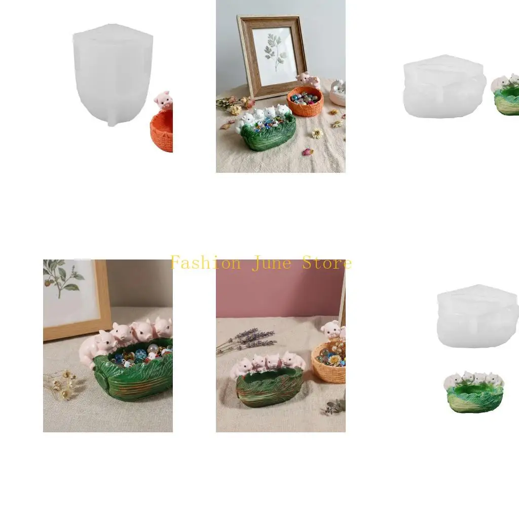 N5KA Resin Planter Molds Holder Molds Suitable for Crafting Jewelry Making