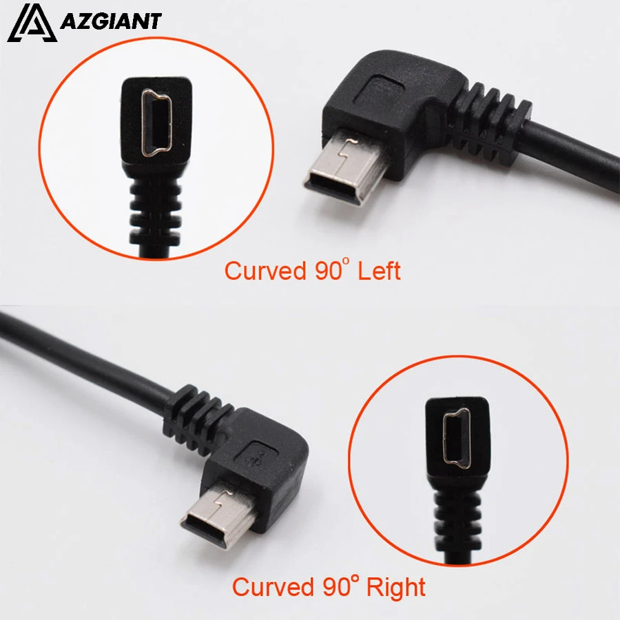 New Car Charging curved mini USB Cable for Car DVR Camera Video Recorder / GPS / PAD etc Cable lengh 3.5m ( 11.48ft ) Data line