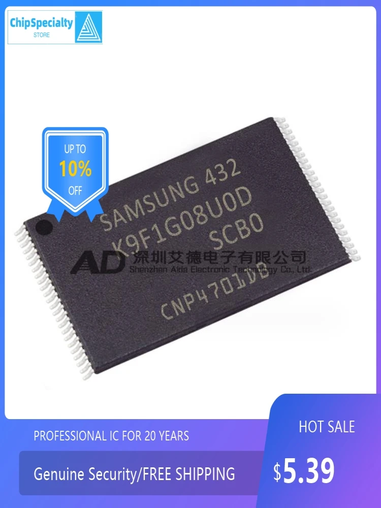 Original genuine K9F1G08U0D-SCB0 patch SOP-48 package 128M FLASH memory chip