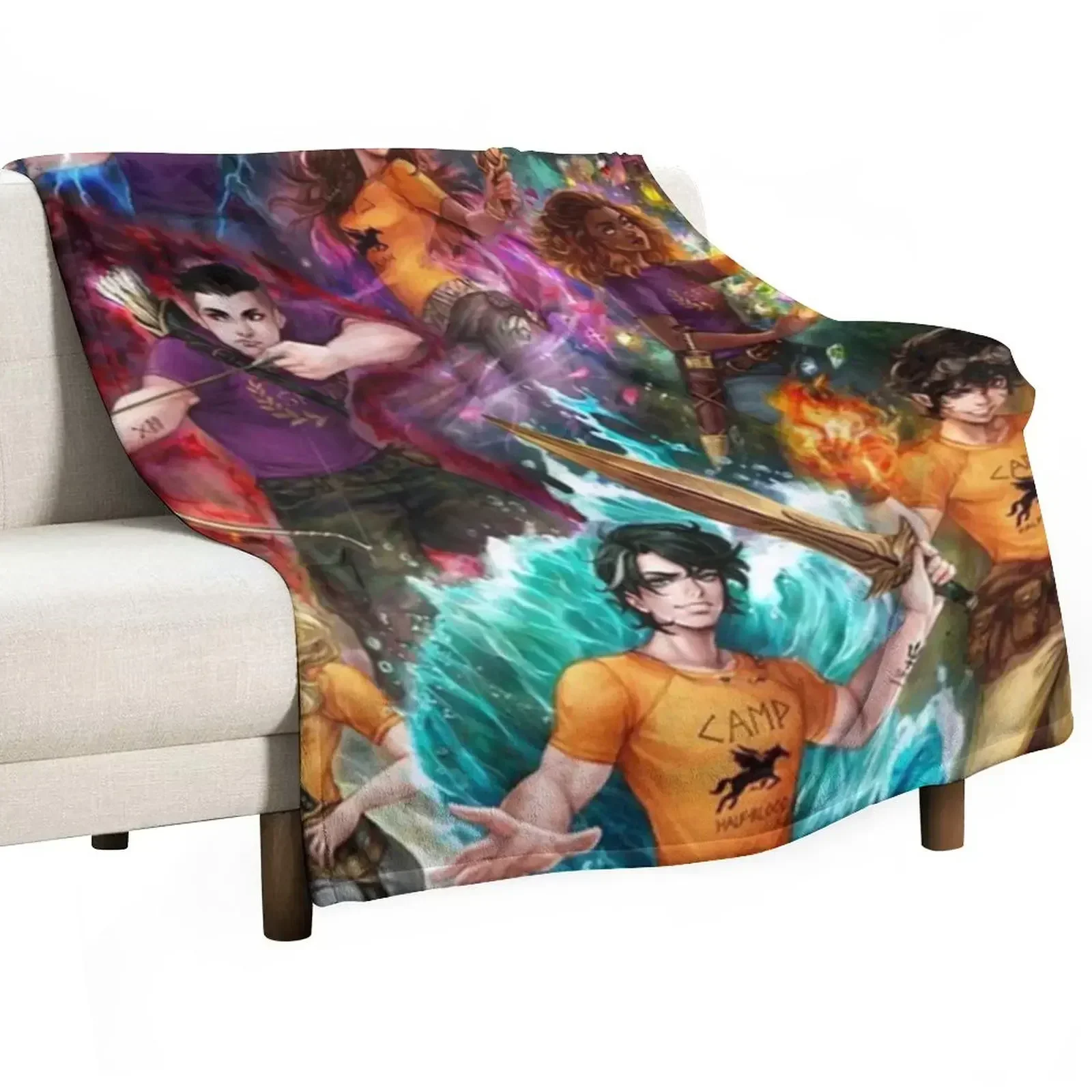 Heroes of Olympus Poster Throw Blanket Loose Comforter blankets ands Blankets