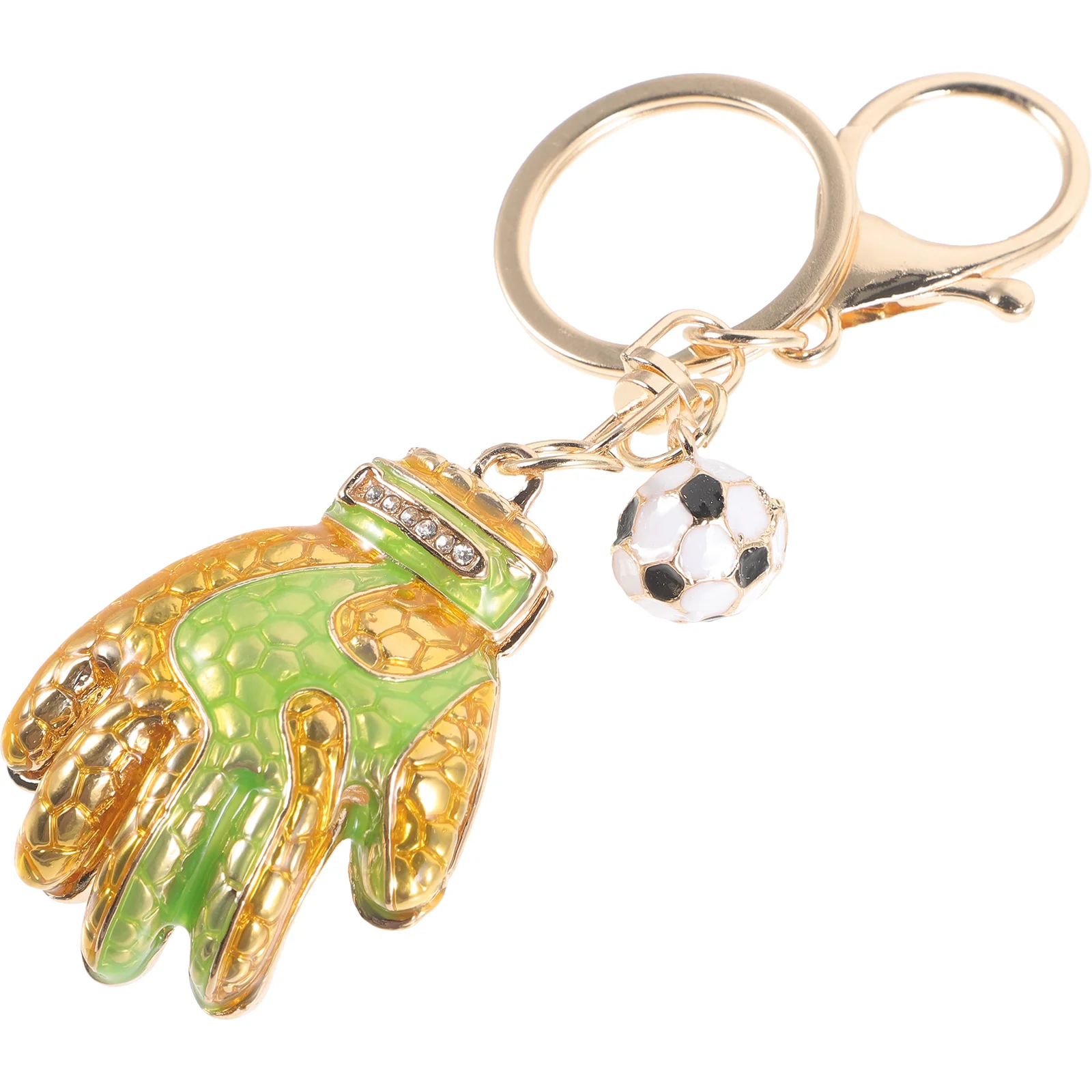 Goalkeeper Glove Keychain Charms for Purses and Bags Gloves Backpack Pendant Tote Boys Ring Handbags
