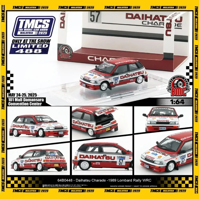 BMC 1:64 دايهاتسو تشاريد 1989 لومبارد رالي TMCS ماليزيا 2025 دييكاست نموذج سيارة