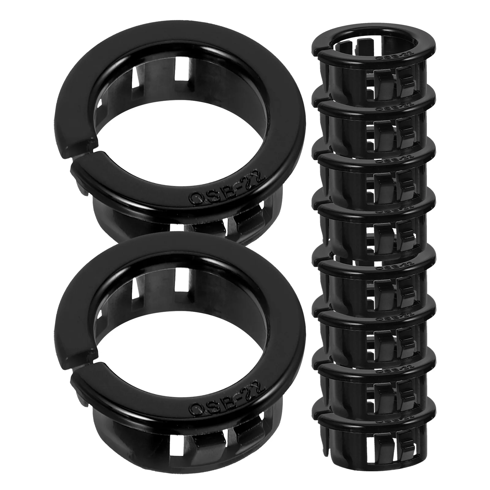 

50 pcs Cable Grommet Snap In Wire Protector Round Bushing For Wire Management Nylon Snap-In Hose Grommet Wear Resistant