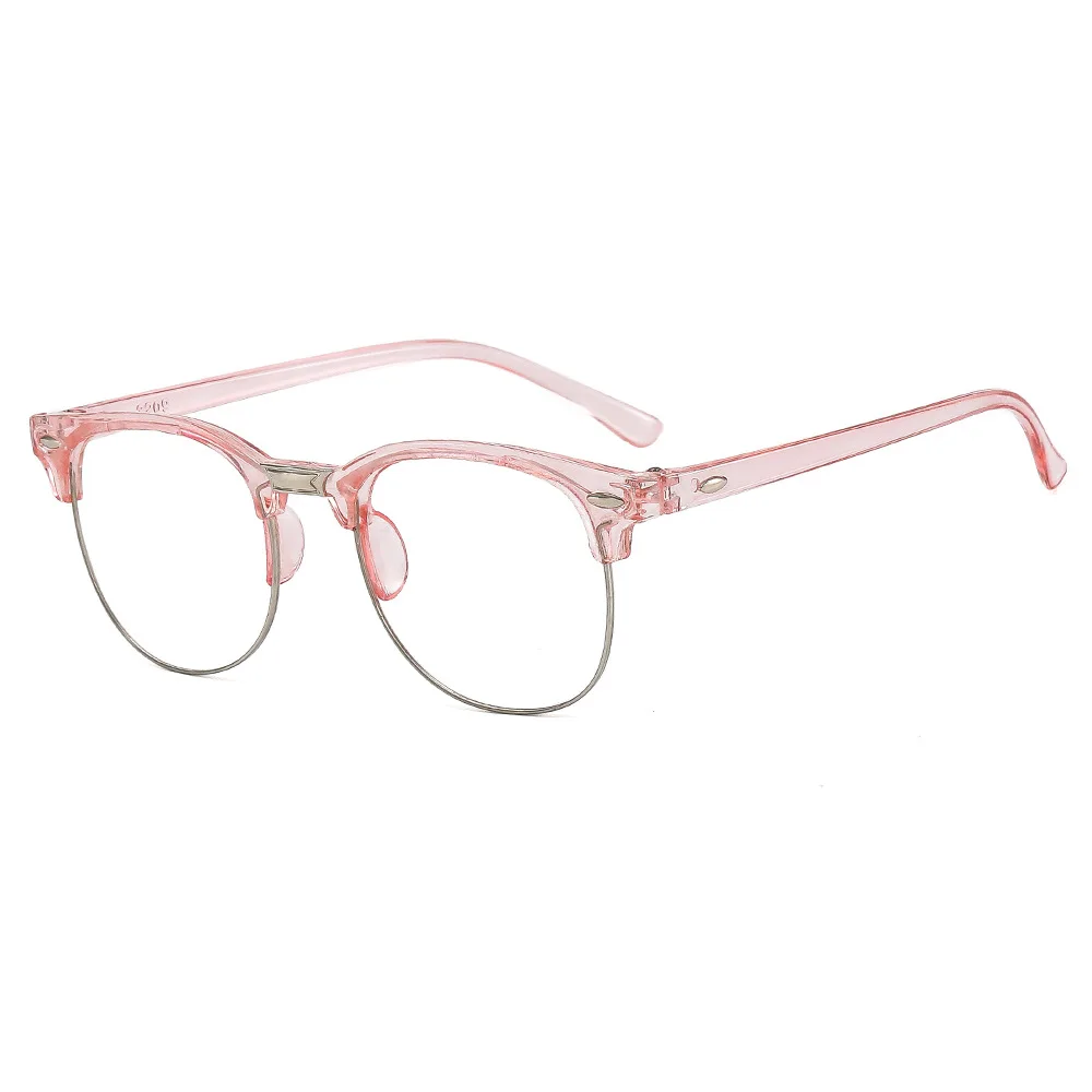 New Transparent Computer Glasses Frame Women Men Anti Blue Light Round Eyewear Blocking Glasses Optical Spectacle Eyeglass