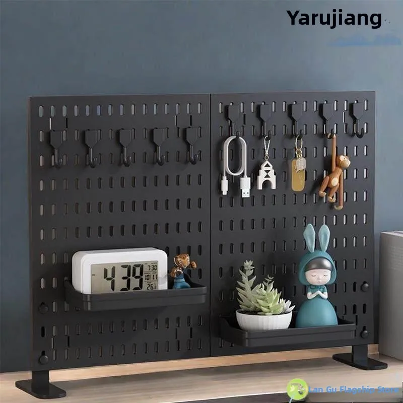 organisateur-de-bureau-mural-en-plastique-a-trous-verticaux-etagere-de-rangement-multifonctionnelle-pour-poste-de-travail-separateur-d'espace
