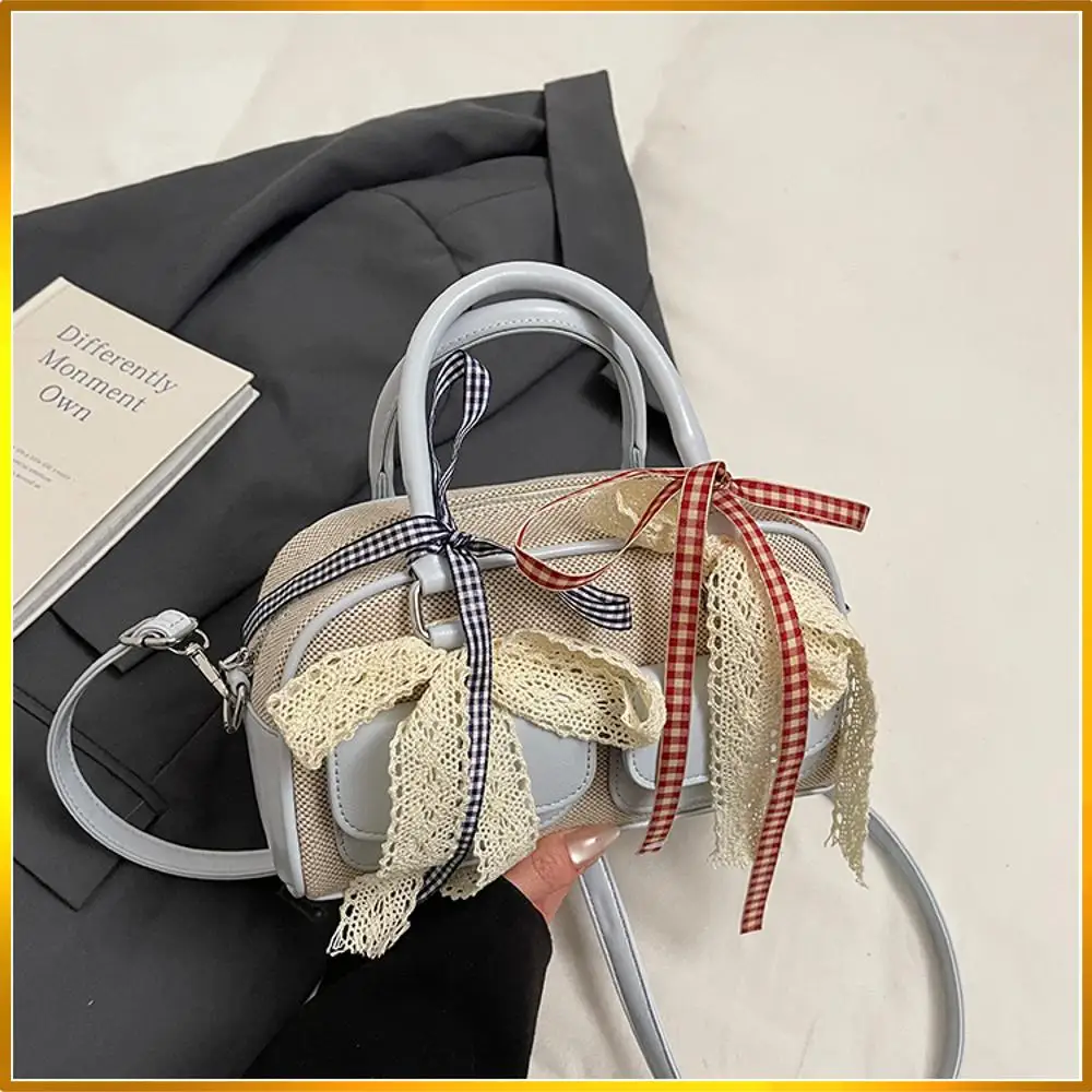 

Милая сумка через плечо с бантом, сумка из искусственной кожи с верхней ручкой и регулируемым ремешком, сумка через плечо для женщин, работы, покупок, путешествий