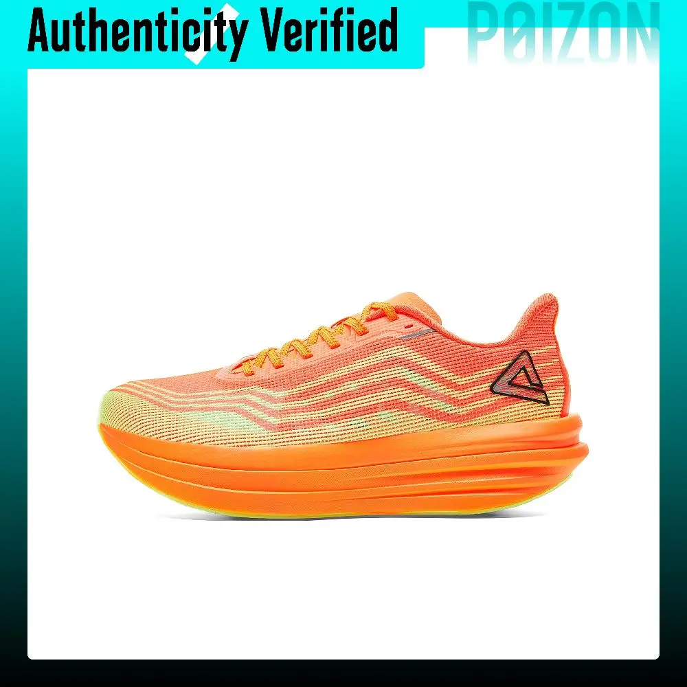 PEAK Cushioning Rebound Abrasion Resistant Slip Resistant Low top Running Shoes Men's Fluorescent Orange DH530571