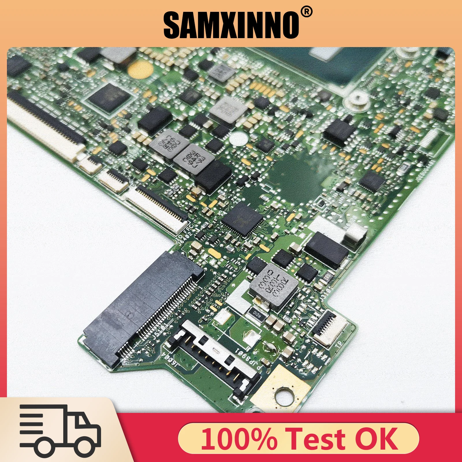 

Notebook motherboard featuring enhanced antennas with amplification