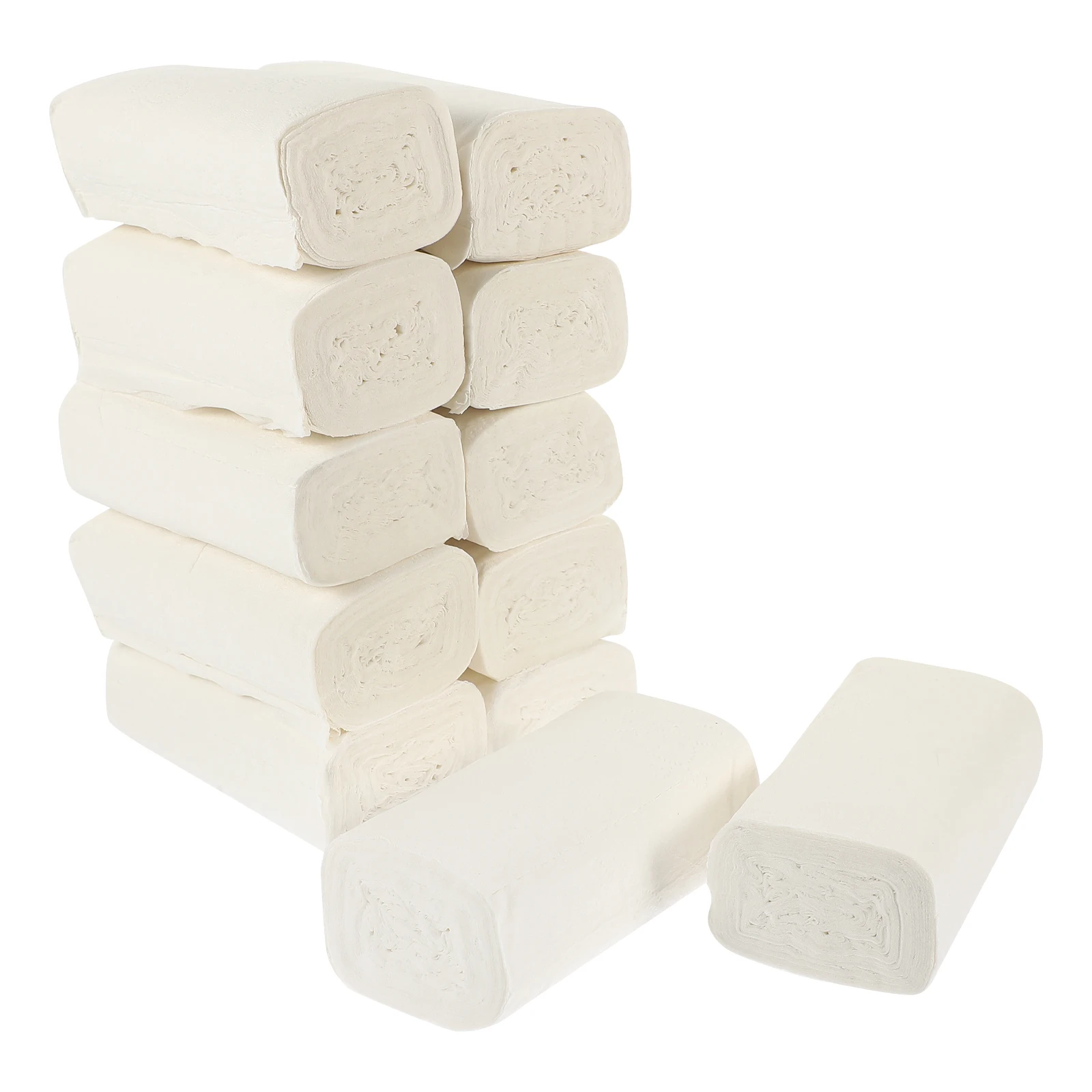 

12pcs Coreless Roll Soft Absorbent Household Toilet Paper Toilet Paper for Home Office Hotel Premium Wood Pulp Strong Sheets