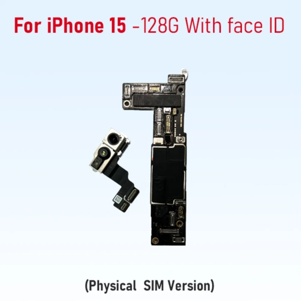 Fully Tested Authentic Mainboard For iPhone 15 Pro Max Motherboard With Face ID Unlocked And Cleaned iCloud Pysics E SIM Version