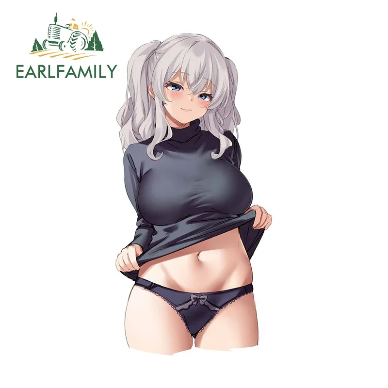 

EARLFAMILY 13 см x 6,3 см для полупротека, свитер, автомобильная наклейка, модная креативная водонепроницаемая устойчивая к царапинам наклейка на окно, автомобильная этикетка