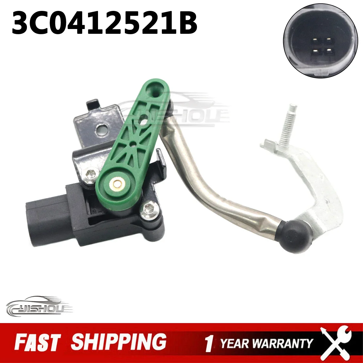 3C0412521B Front Left Automobile Headlight Level Sensor For Audi Q3 Q3 Quattro Volkswagen Golf Tiguan CC Audi Q3 2009-2018