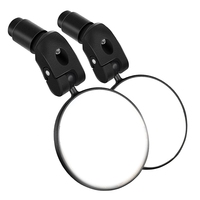 New-2Pcs Bike Mirror,Bicycle Mirrors Handlebar Rearview Mirror,360° Rotating Adjustable HD Safety Convex Mirror Wide View