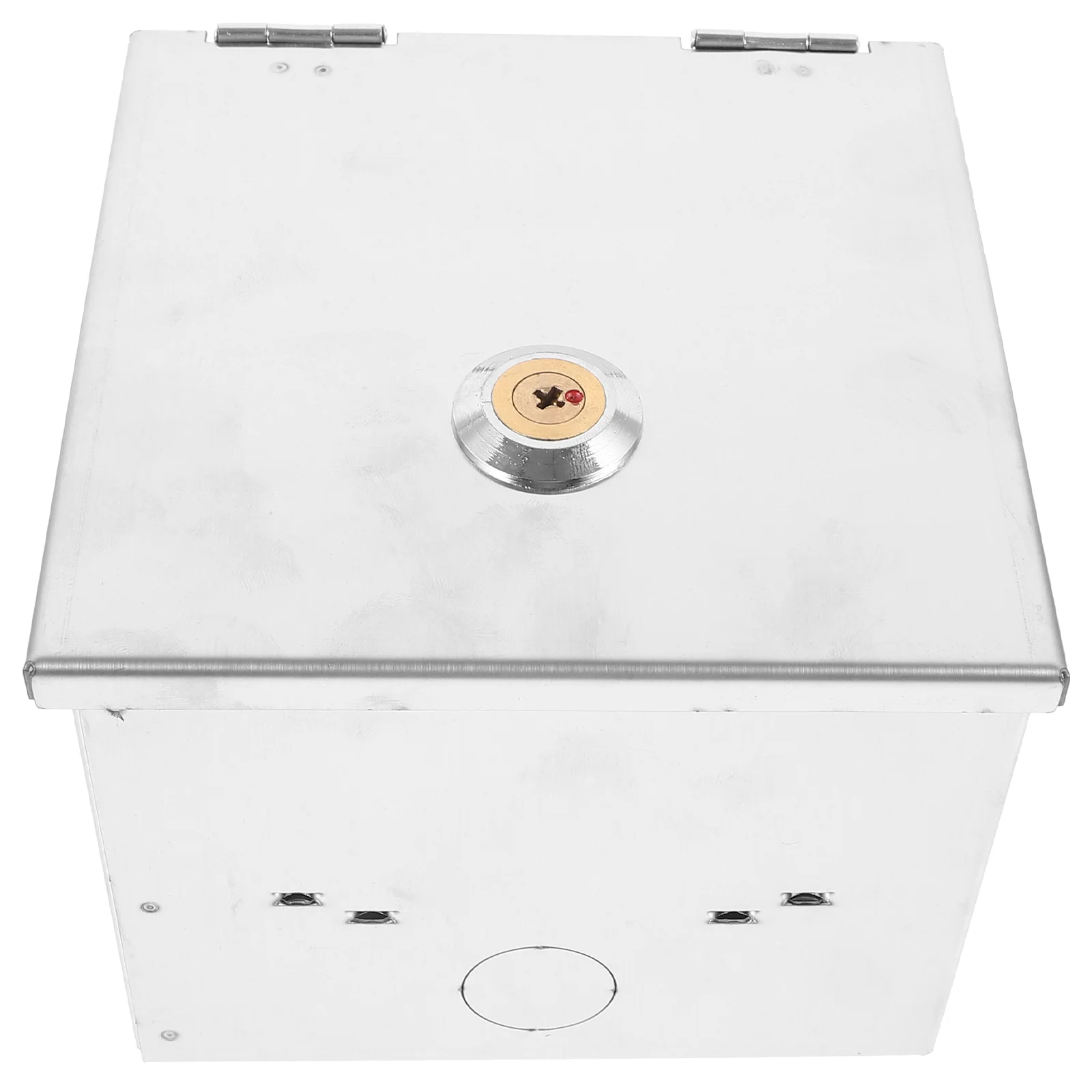 

Metal Outlet Box Protective Outlet Box Outdoor Socket Box Stainless Steel Socket Box with Lock