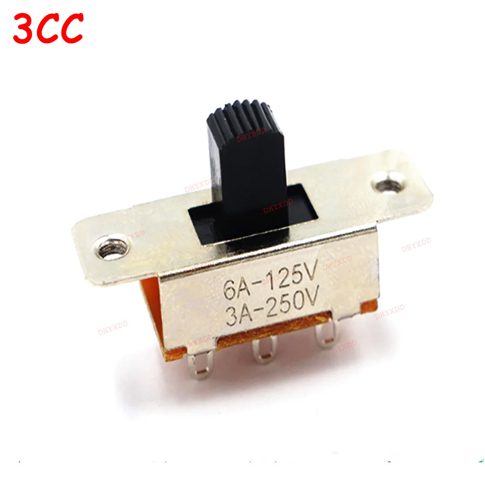 10 sztuk SS-23F19 (2P3T) uchwyt wysokiej 5mm 8mm 9mm 3 pozycja lodówka samochodowa 6 Pin 3A 250V prąd o dużym napięciu przełącznik dwupozycyjny 6A 125V