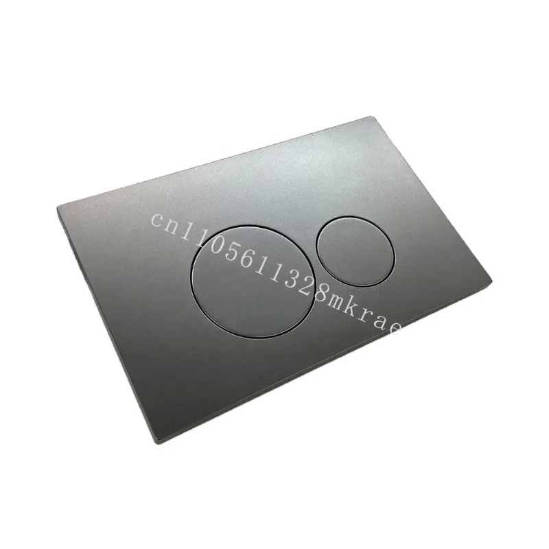 

New gun metal double flush toilet button hidden water tank flush board installation water tank flush board panel