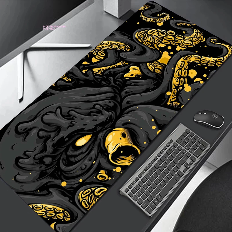 Mouse Pad grande para jogos para laptop, estilo japonês, tapetes de mesa, almofadas de computador, teclado, deskpad, mousepad para pc, 80x30cm