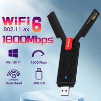 Fenvi USB 3.0 Wifi 6 USB Adapter AX1800 Dual Band 2.4G/5Ghz Wireless Dongle 1800mbps 802.11ax WiFi Receiver For Win7 10 11