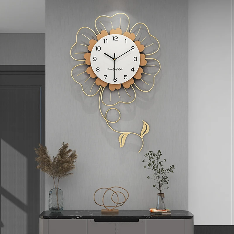 silent luxury wall clocks digital living room art mural modern wall watch Nordic minimalist fashion horloge murale home decor