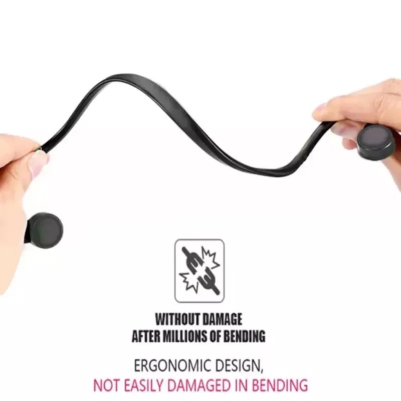 Bone Conduction Wired Headphones Open-Ear 3.5mm Audio Jack Noice Reduction Earbuds with Microphone for Mobile Phone Notebook PC