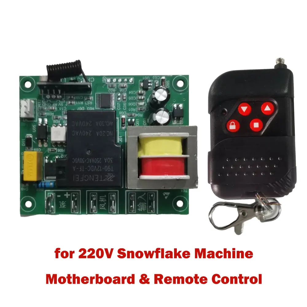 

Universal Snow Machine Mainboard & Remote Controller Replacement Board for 900W/1200W/1500W Stage Snow Maker Machine