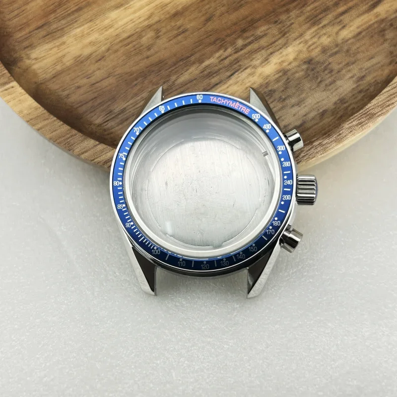 متعددة الوظائف 40 مللي متر Speedmaster ساعة حافظة مناسبة تناسب Omg VK64/63 حركة كوارتز 20 مللي متر الفولاذ المقاوم للصدأ حزام الساعات